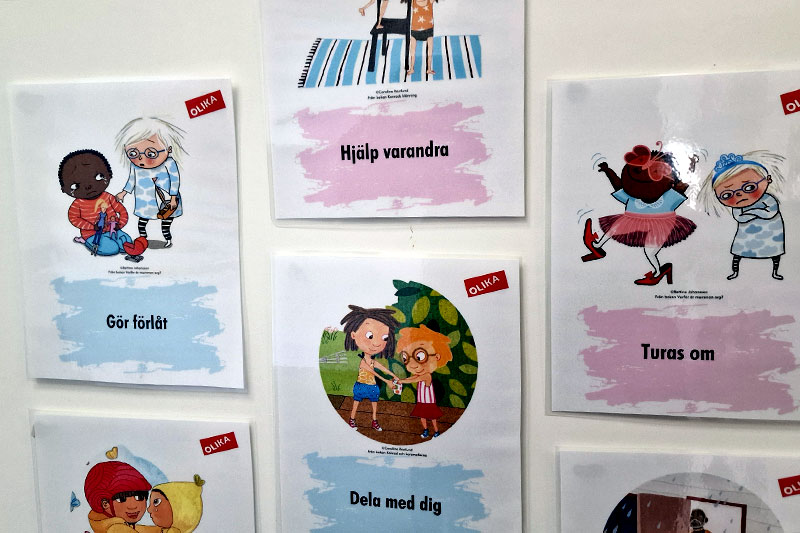Visning av Kvistbergsskolan under ombyggnationen.