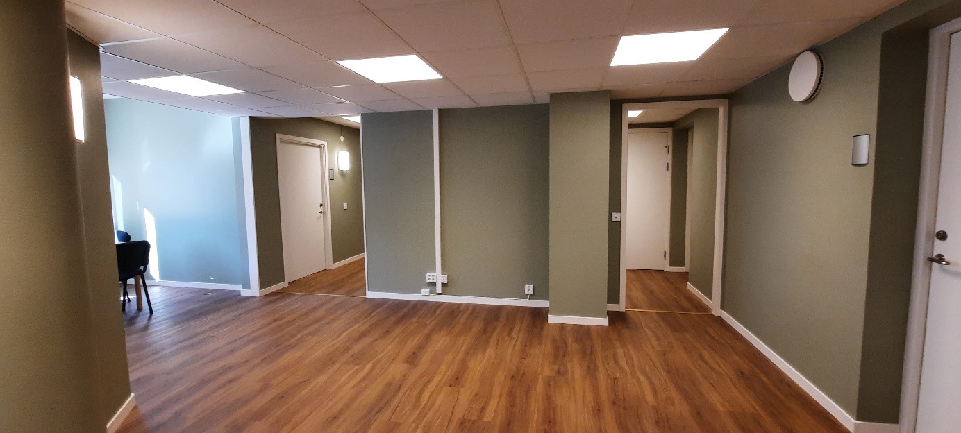 Bilden visar renovering av Snickaren 4
